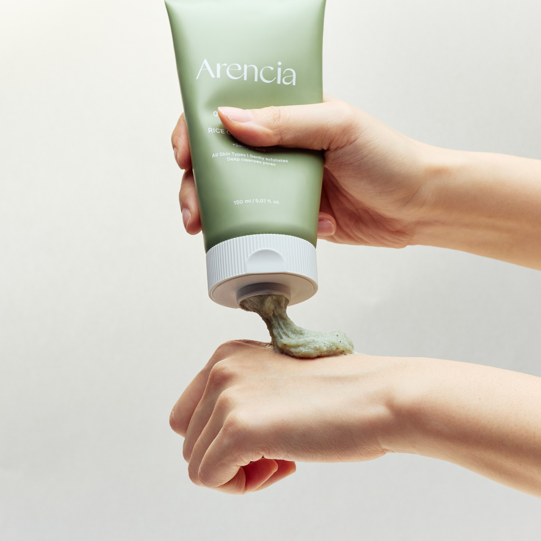 Arencia - Green Tea + LHA Deep Pore Rice Cake Cleanser (150g.)