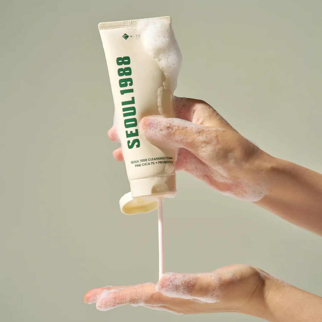 KSECRET - SEOUL 1988 Cleansing Foam: Pine Cica 1% + Probiotics
