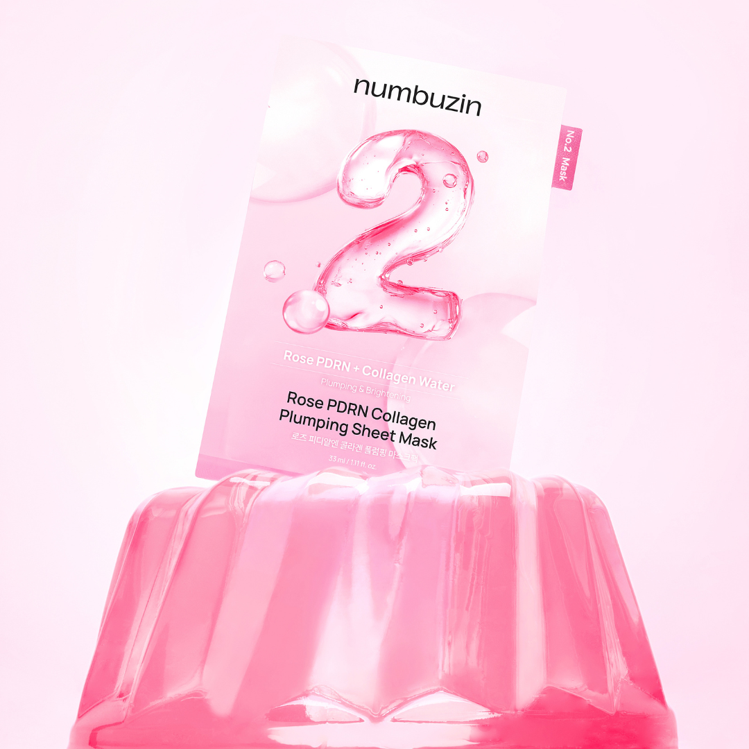 Numbuzin - No.2 Rose PDRN Collagen Plumping Sheet Mask (5pcs.)