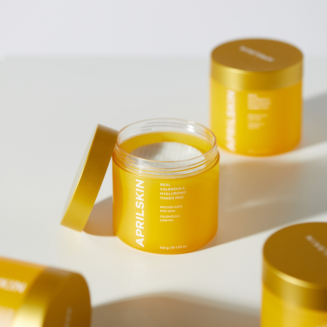 Aprilskin - Real Calendula Hyaluronic Toner Pad (140g.)