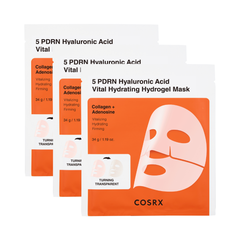 Cosrx - 5 PDRN Hyaluronic Acid Vital Hydrating Hydrogel Mask (3 pcs.)