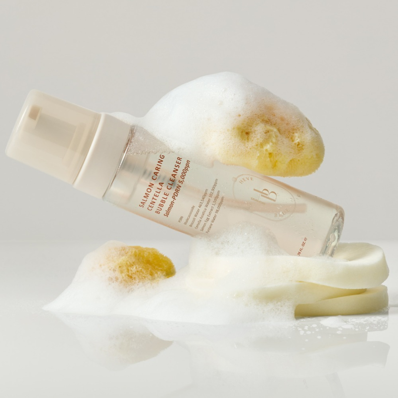 Heveblue - Salmon Caring Centella Bubble Cleanser (200 ml.)