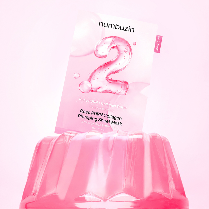 Numbuzin - No.2 Rose PDRN Collagen Plumping Sheet Mask (5pcs.)