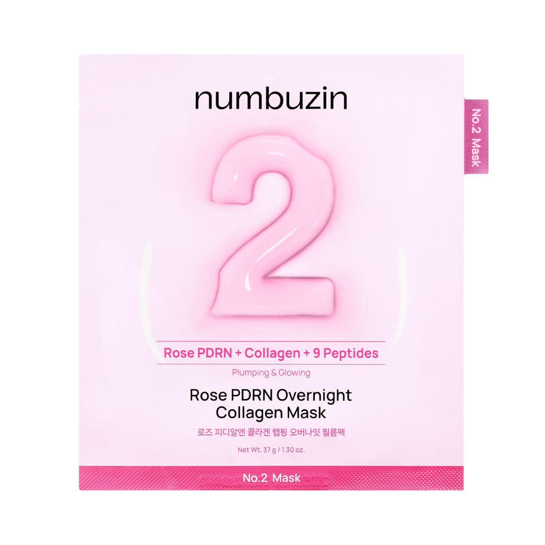 Numbuzin - No.2 Rose PDRN Overnight Collagen Mask (4pcs.)