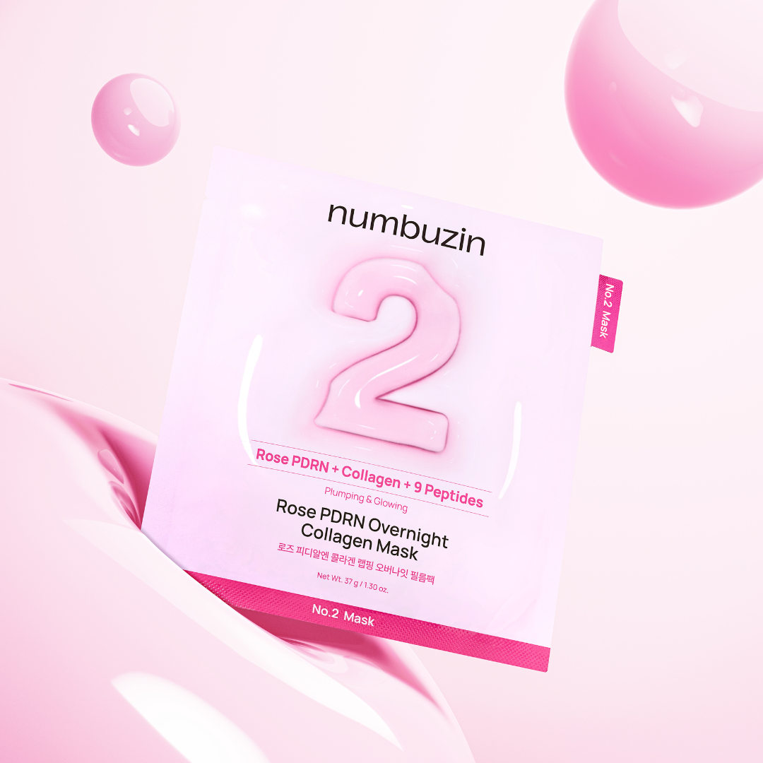 Numbuzin - No.2 Rose PDRN Overnight Collagen Mask (4pcs.)