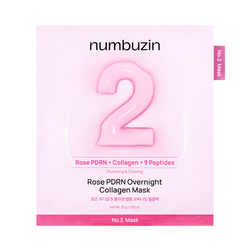 Numbuzin - No.2 Rose PDRN Overnight Collagen Mask (4pcs.)