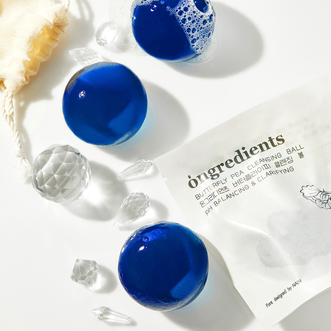 Ongredients	- Butterfly Pea Cleansing Ball